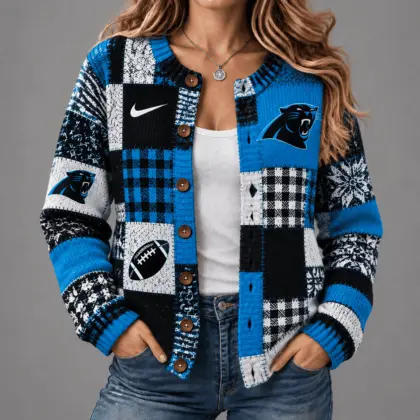 Carolina Panthers | Premium NFL Game Day Knit Cardigan NY