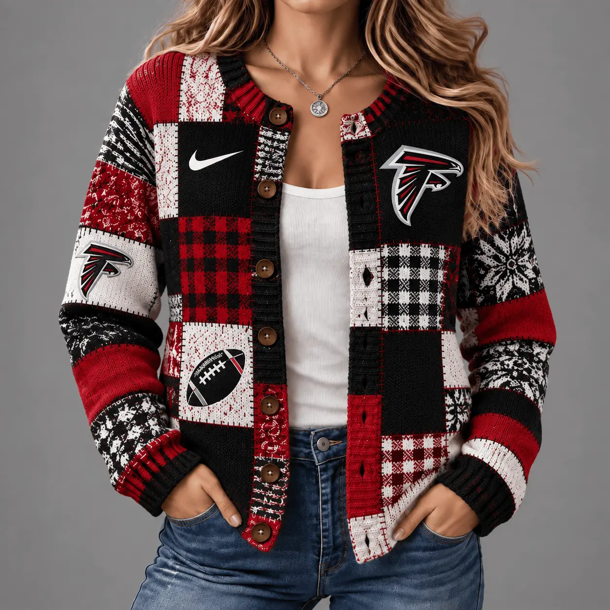 Atlanta Falcons | Premium NFL Game Day Knit Cardigan NY
