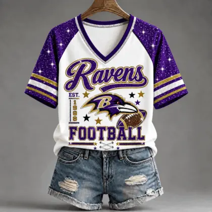 Baltimore Ravens | Premium NFL Starry Spirit V-neck NY