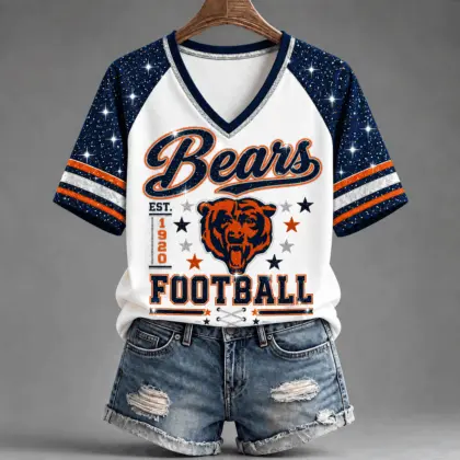 Chicago Bears | Premium NFL Starry Spirit V-neck NY