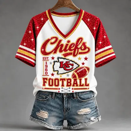 Kansas City Chiefs | Premium NFL Starry Spirit V-neck NY