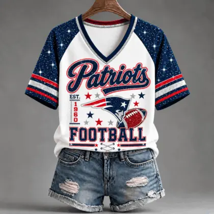 New England Patriots | Premium NFL Starry Spirit V-neck NY