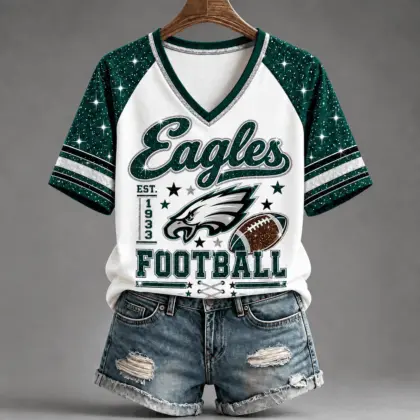 Philadelphia Eagles | Premium NFL Starry Spirit V-neck NY