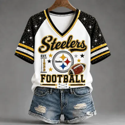Pittsburgh Steelers | Premium NFL Starry Spirit V-neck NY