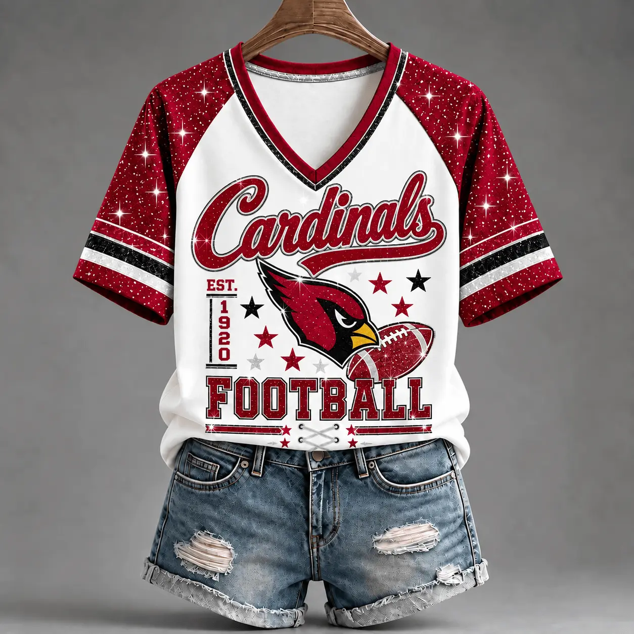 Arizona Cardinals | Premium NFL Starry Spirit V-neck NY