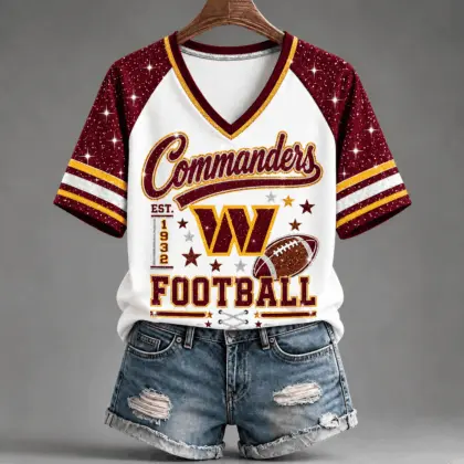 Washington Commanders | Premium NFL Starry Spirit V-neck NY
