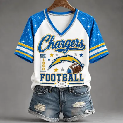 Los Angeles Chargers | Premium NFL Starry Spirit V-neck NY