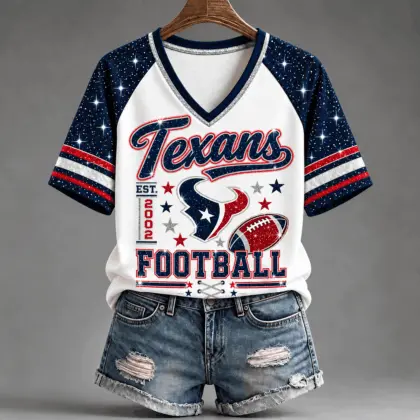 Houston Texans | Premium NFL Starry Spirit V-neck NY