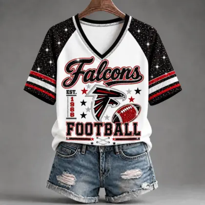 Atlanta Falcons | Premium NFL Starry Spirit V-neck NY