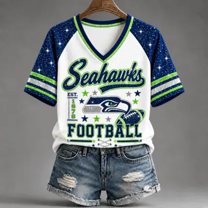 Seattle Seahawks | Premium NFL Starry Spirit V-neck NY
