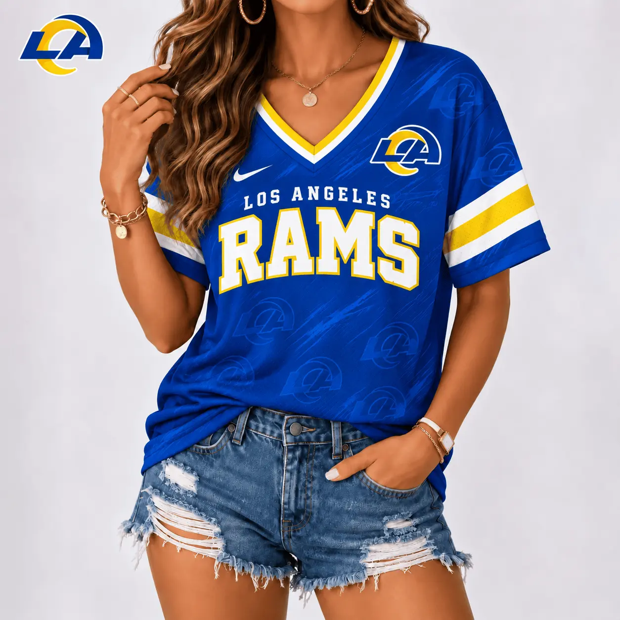 Los Angeles Rams | Premium NFL Team Spirit V-Neck Shirt NY