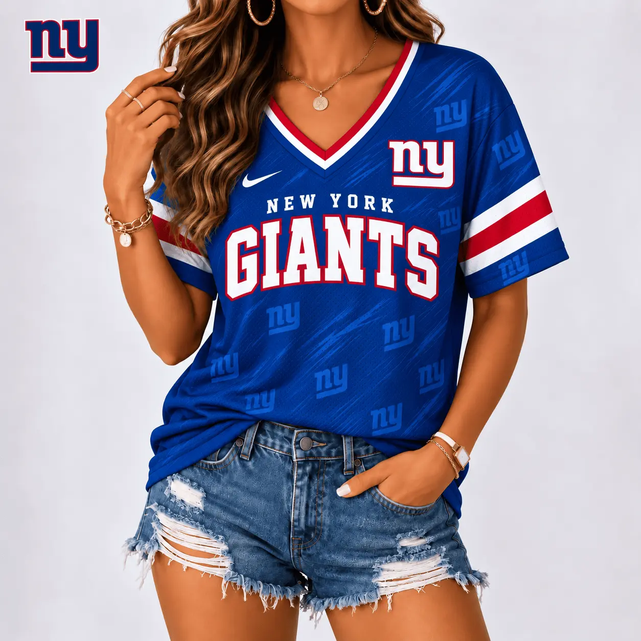New York Giants | Premium NFL Team Spirit V-Neck Shirt NY