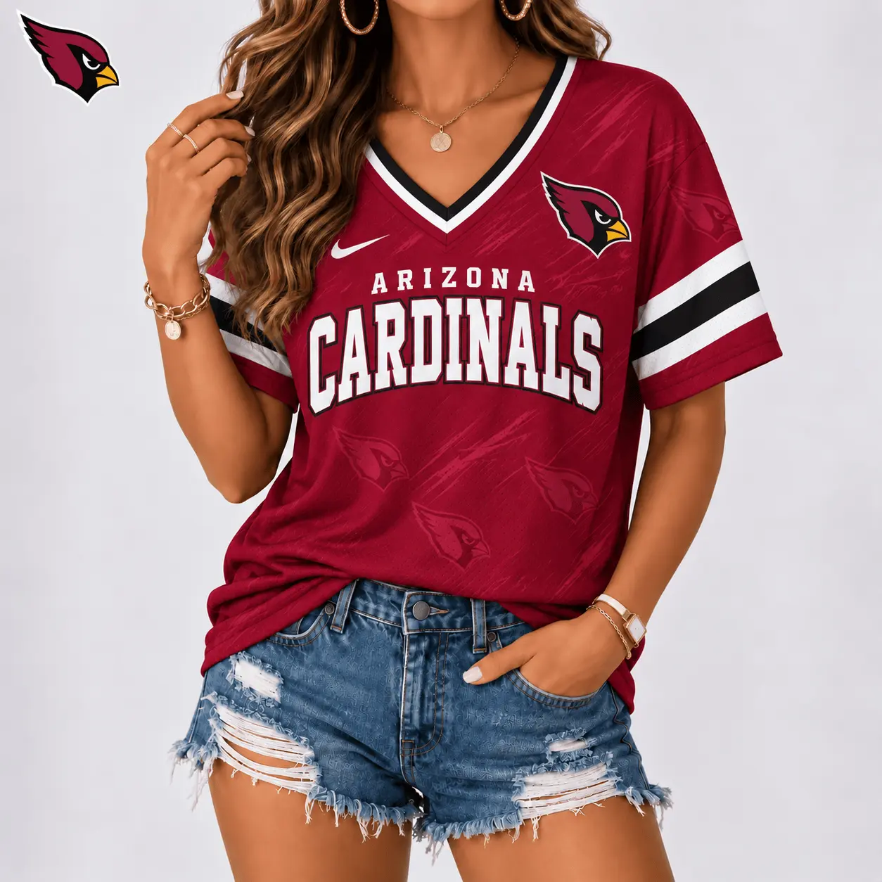 Arizona Cardinals | Premium NFL Team Spirit V-Neck Shirt NY