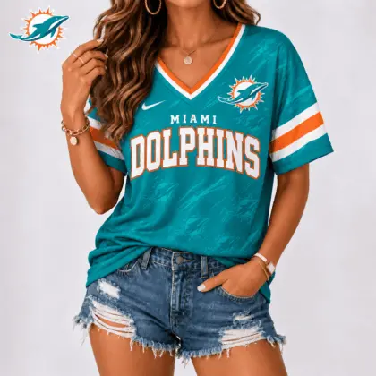 Miami Dolphins | Premium NFL Team Spirit V-Neck Shirt NY