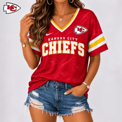 Kansas City Chiefs | Premium NFL Team Spirit V-Neck Shirt NY