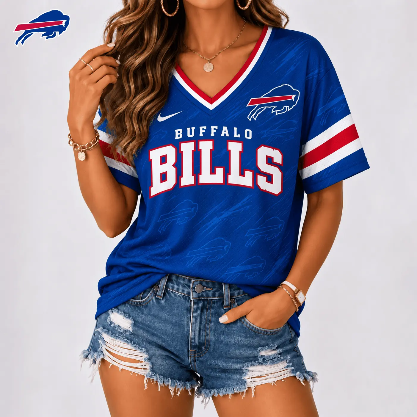 Buffalo Bills | Premium NFL Team Spirit V-Neck Shirt NY