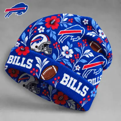 Buffalo Bills | Premium NFL Floral Team Pride Beanie Hat NY