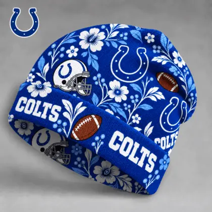 Indianapolis Colts | Premium NFL Floral Team Pride Beanie Hat NY