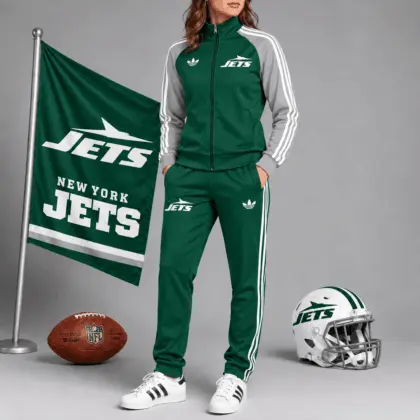New York Jets | Premium NFL Women’s Athletic Jacket & Jogger Set NY