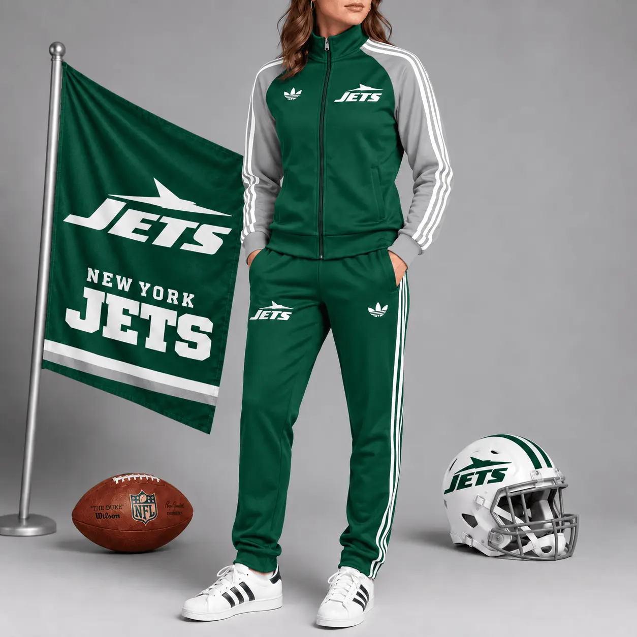 New York Jets | Premium NFL Women’s Athletic Jacket & Jogger Set NY