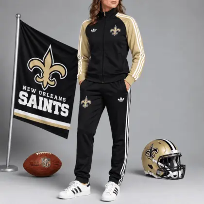 New Orleans Saints | Premium NFL Women’s Athletic Jacket & Jogger Set NY
