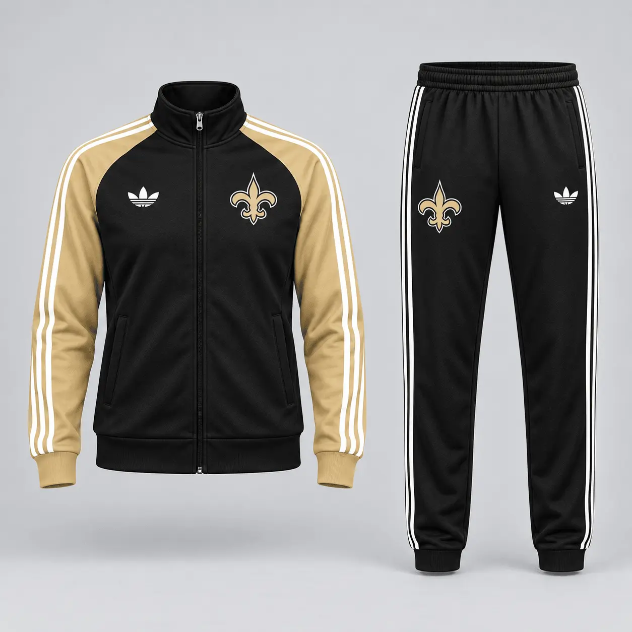 New Orleans Saints | Premium NFL Women’s Athletic Jacket & Jogger Set NY - Image 2