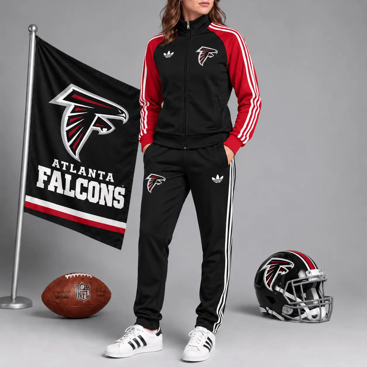 Atlanta Falcons | Premium NFL Women’s Athletic Jacket & Jogger Set NY