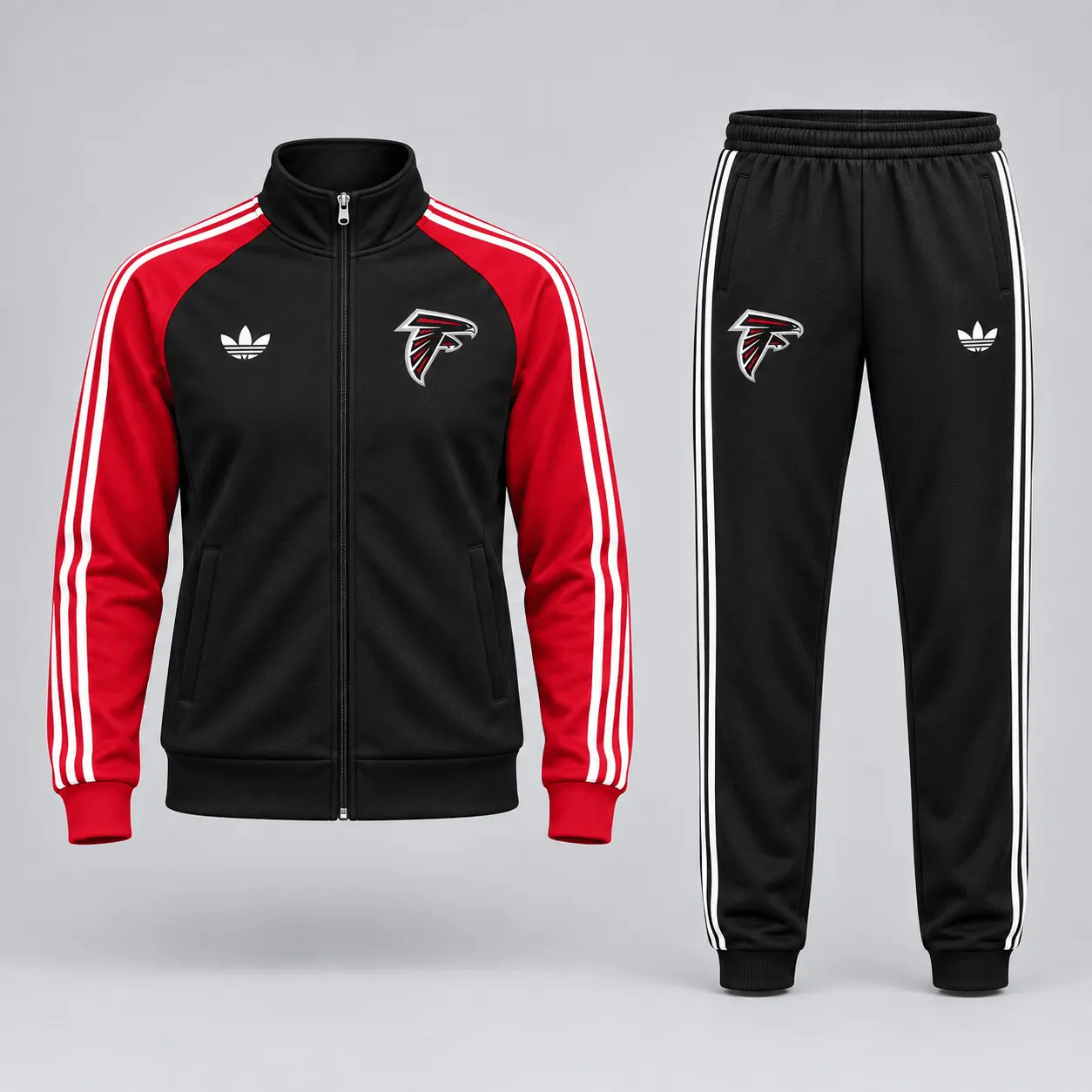 Atlanta Falcons | Premium NFL Women’s Athletic Jacket & Jogger Set NY - Image 2