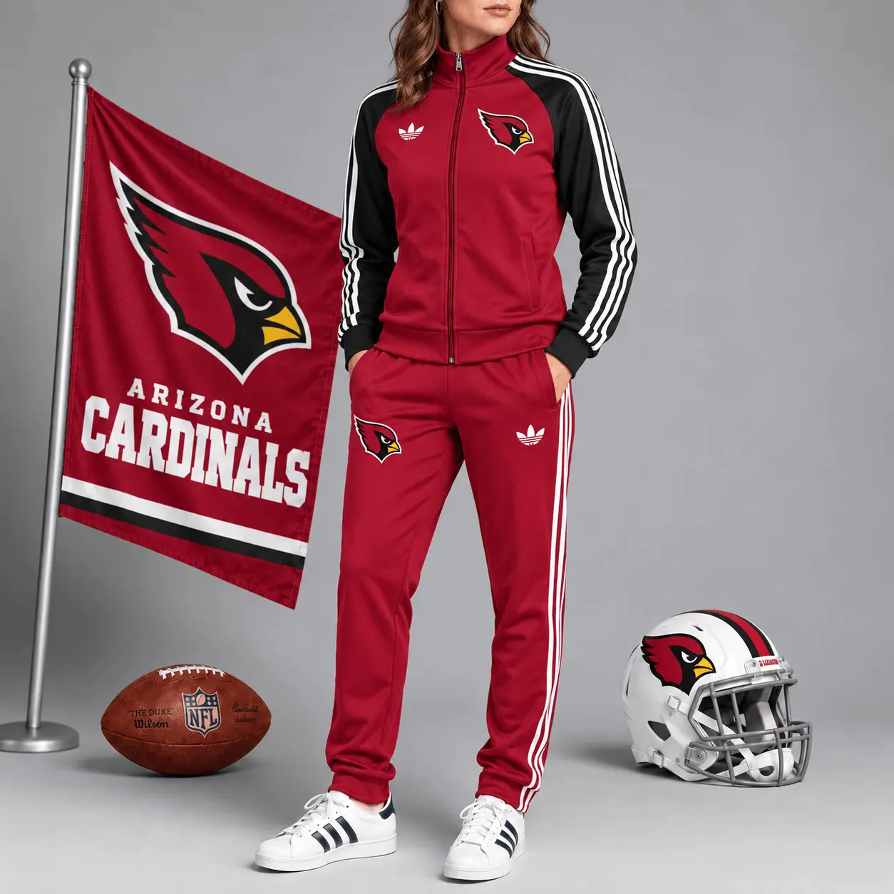 Arizona Cardinals | Premium NFL Women’s Athletic Jacket & Jogger Set NY