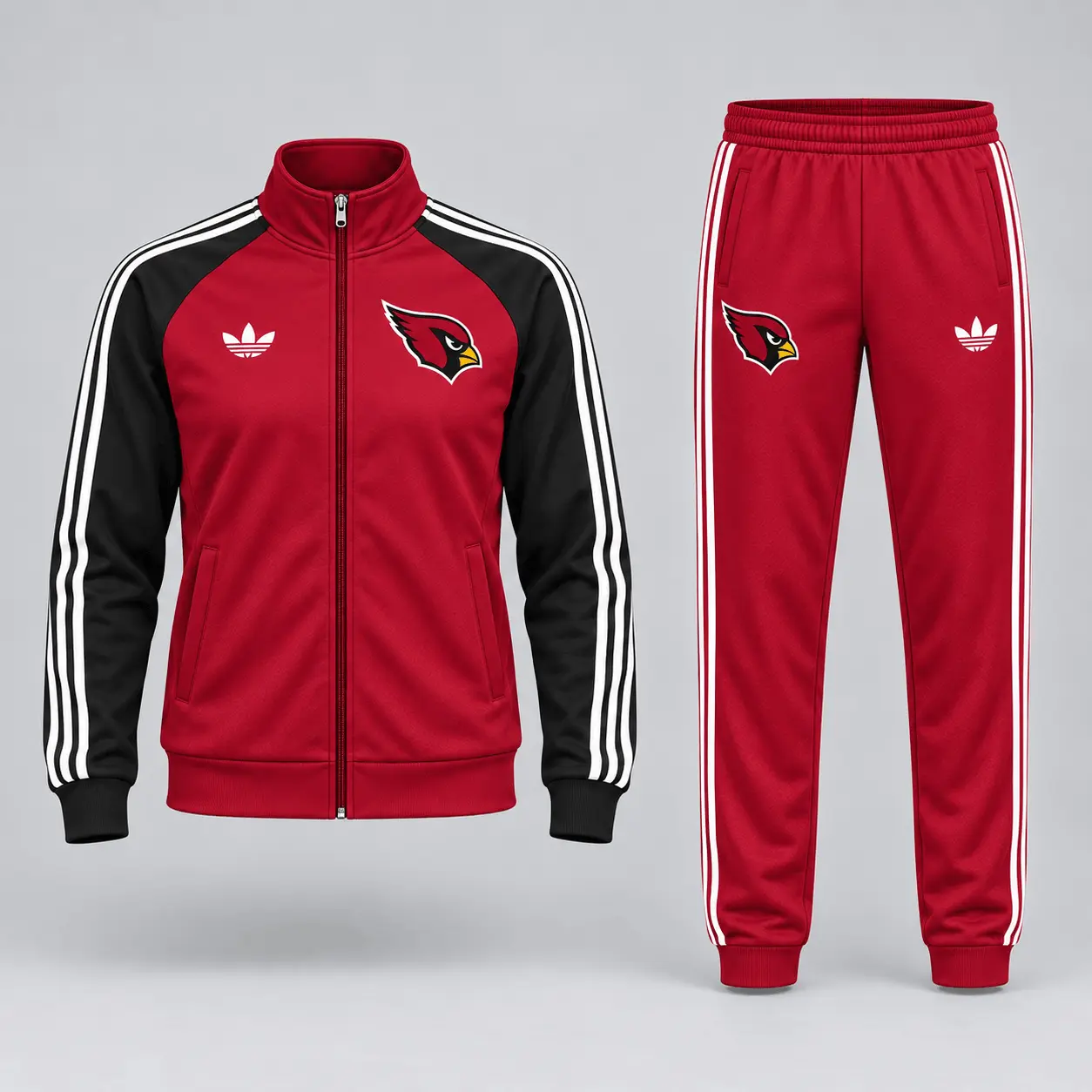 Arizona Cardinals | Premium NFL Women’s Athletic Jacket & Jogger Set NY - Image 2