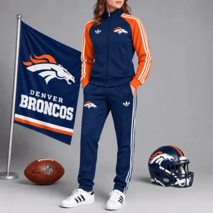 Denver Broncos | Premium NFL Women’s Athletic Jacket & Jogger Set NY