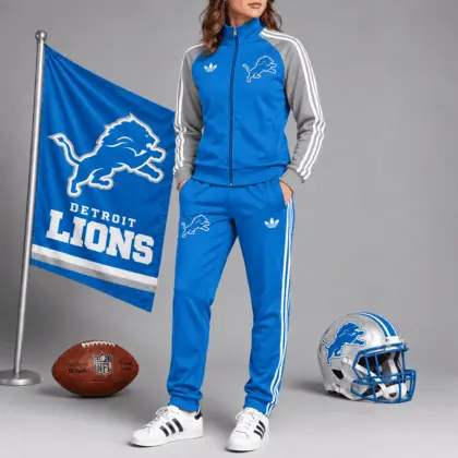 Detroit Lions | Premium NFL Women’s Athletic Jacket & Jogger Set NY