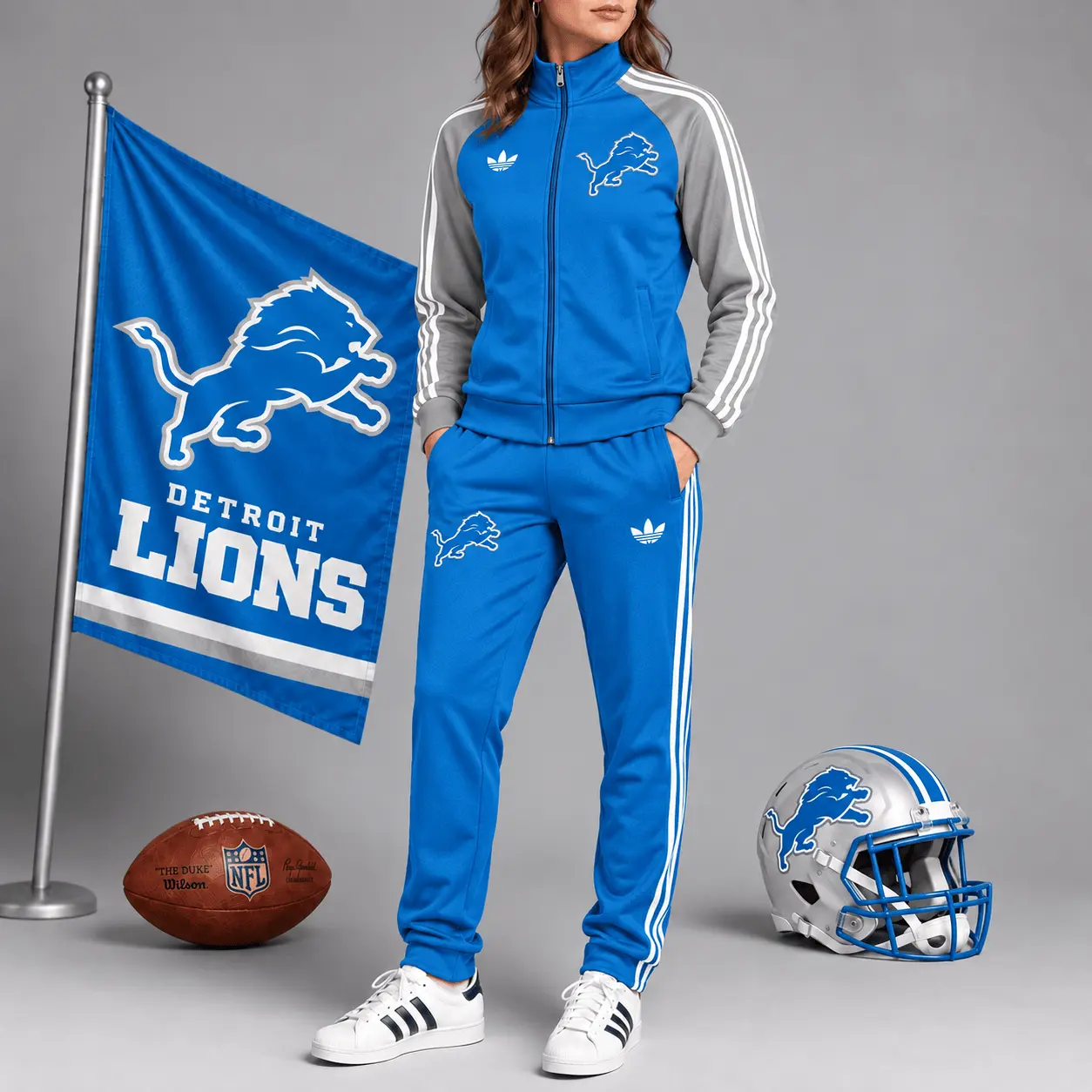 Detroit Lions | Premium NFL Women’s Athletic Jacket & Jogger Set NY