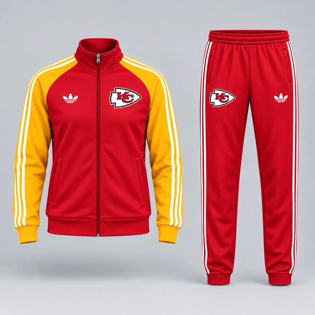 Kansas City Chiefs | Premium NFL Women’s Athletic Jacket & Jogger Set NY - Image 2