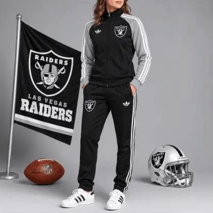 Las Vegas Raiders | Premium NFL Women’s Athletic Jacket & Jogger Set NY
