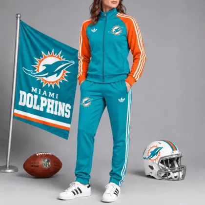 Miami Dolphins | Premium NFL Women’s Athletic Jacket & Jogger Set NY