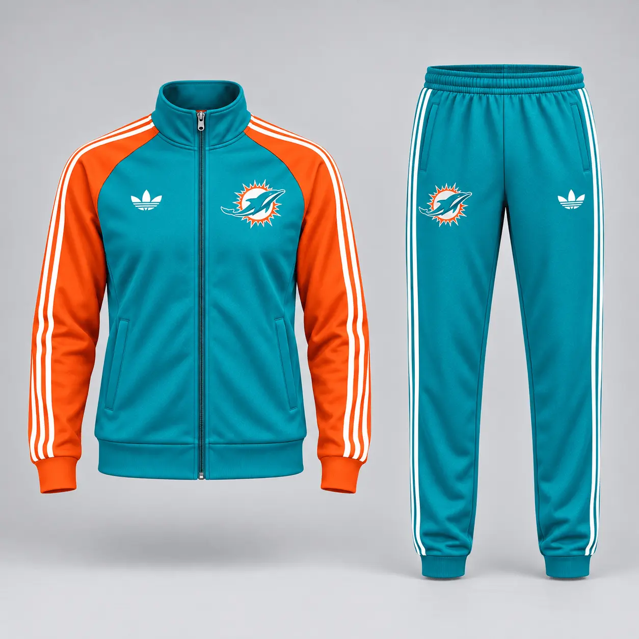 Miami Dolphins | Premium NFL Women’s Athletic Jacket & Jogger Set NY - Image 2