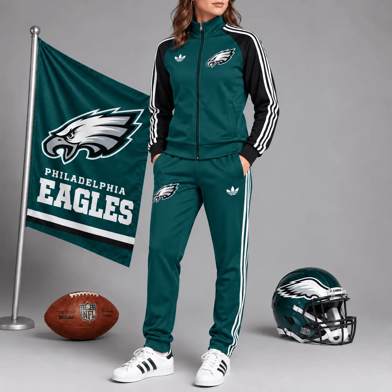 Philadelphia Eagles | Premium NFL Women’s Athletic Jacket & Jogger Set NY