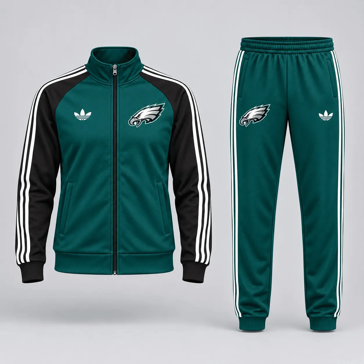 Philadelphia Eagles | Premium NFL Women’s Athletic Jacket & Jogger Set NY - Image 2