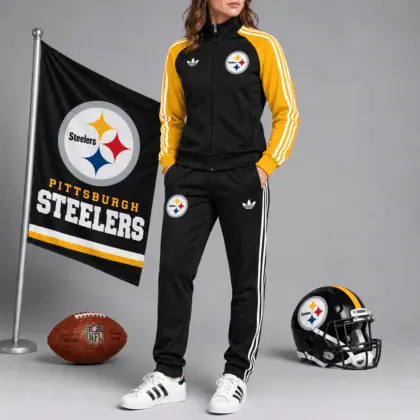 Pittsburgh Steelers | Premium NFL Women’s Athletic Jacket & Jogger Set NY