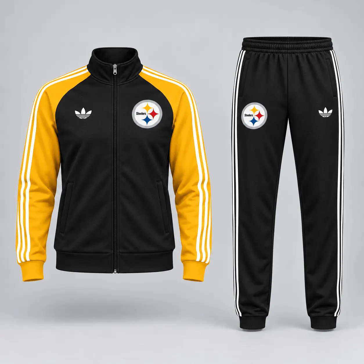 Pittsburgh Steelers | Premium NFL Women’s Athletic Jacket & Jogger Set NY - Image 2