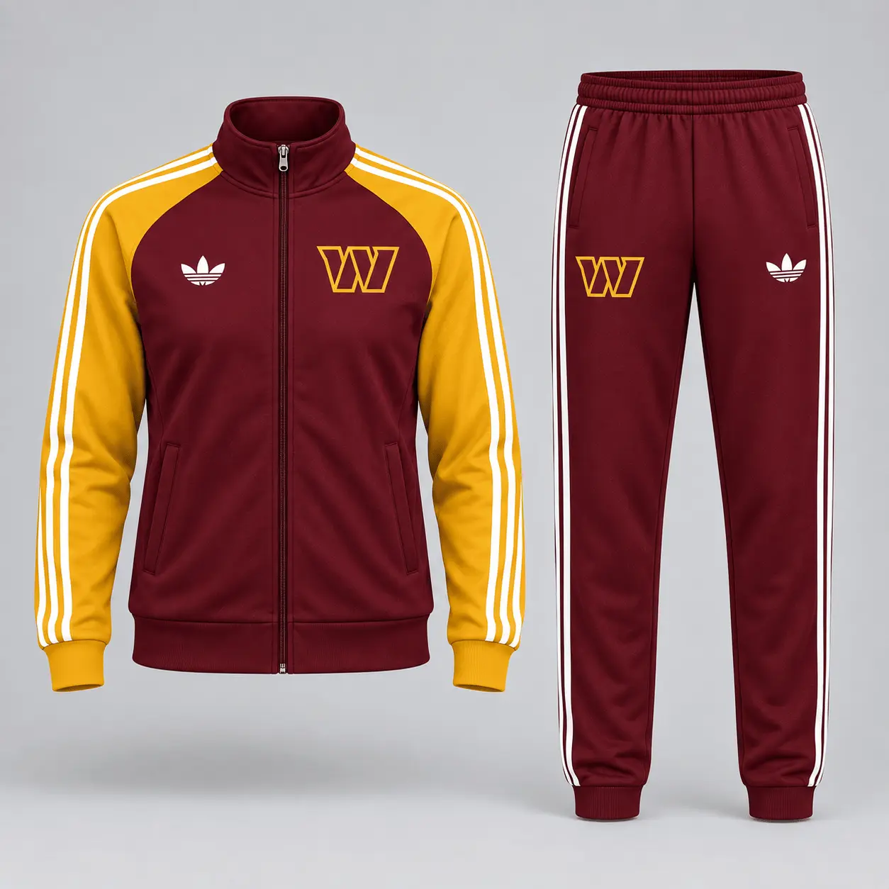 Washington Commanders | Premium NFL Women’s Athletic Jacket & Jogger Set NY - Image 2
