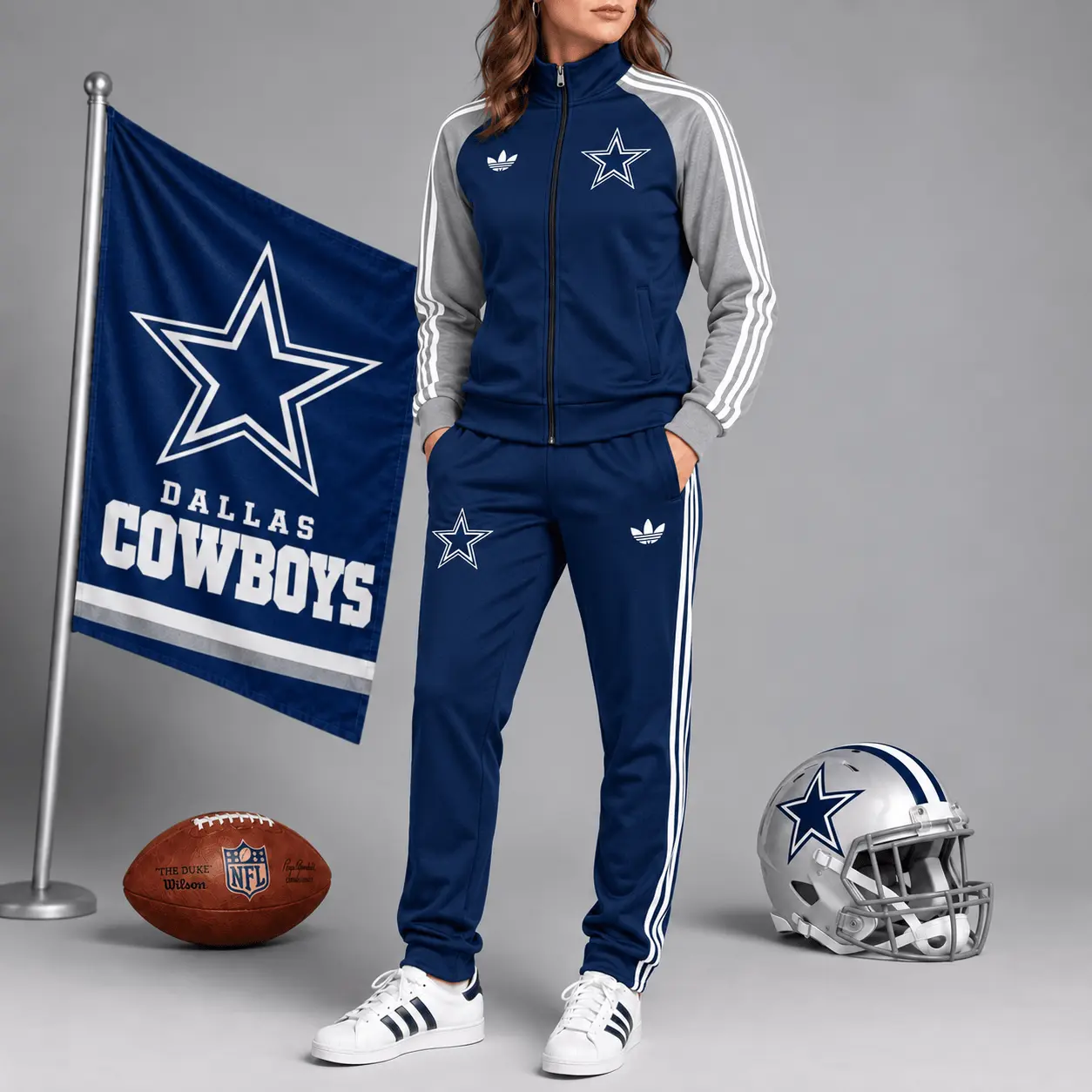 Dallas Cowboys | Premium NFL Women’s Athletic Jacket & Jogger Set NY