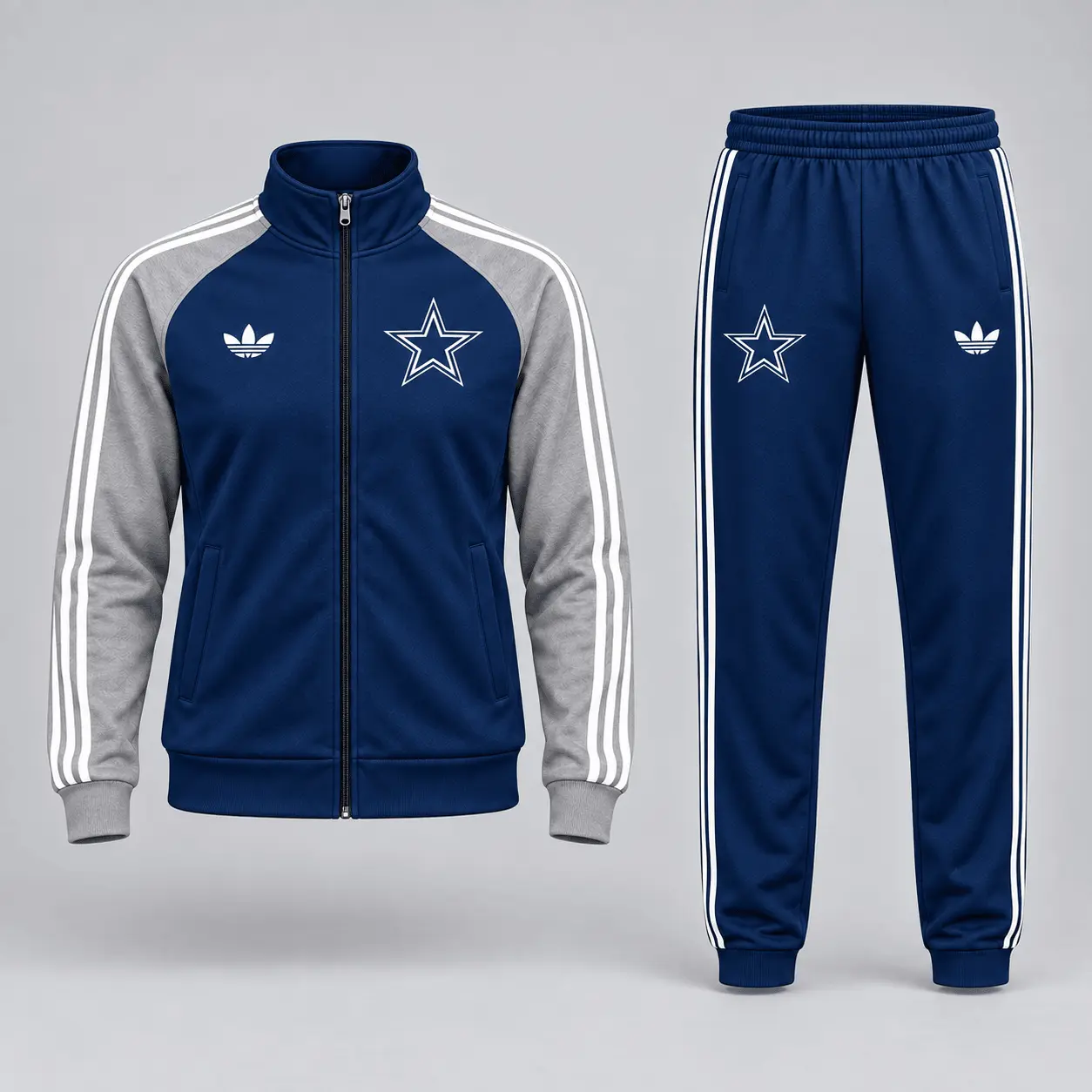 Dallas Cowboys | Premium NFL Women’s Athletic Jacket & Jogger Set NY - Image 2