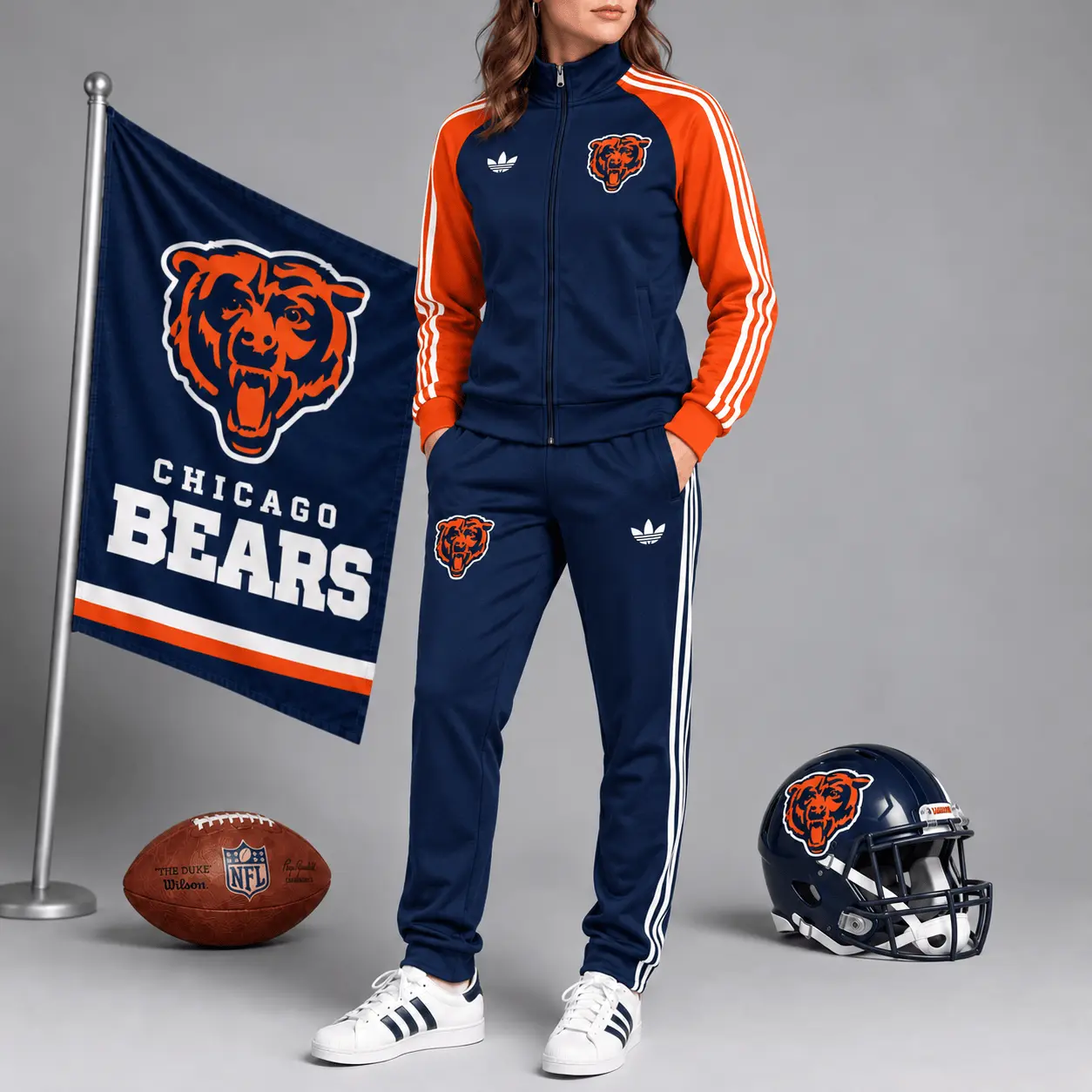 Chicago Bears | Premium NFL Women’s Athletic Jacket & Jogger Set NY
