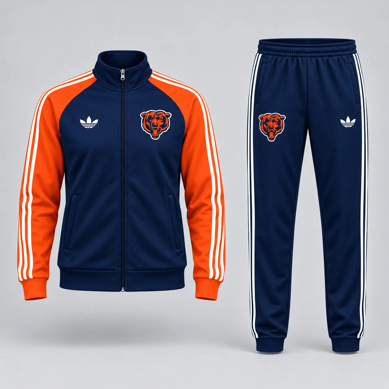 Chicago Bears | Premium NFL Women’s Athletic Jacket & Jogger Set NY - Image 2