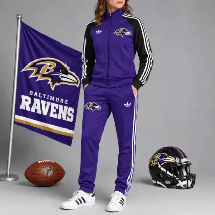 Baltimore Ravens | Premium NFL Women’s Athletic Jacket & Jogger Set NY