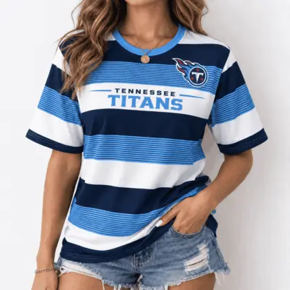 Tennessee Titans | Premium NFL Horizontal Rugby Stripe T-shirt NTD