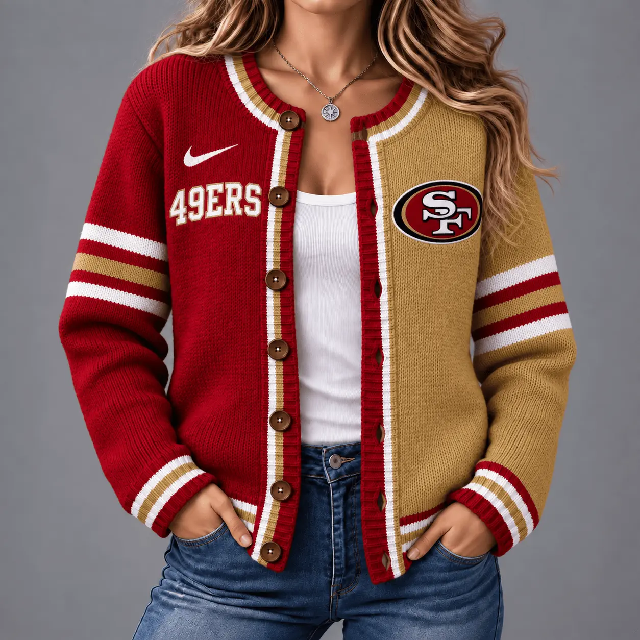 San Francisco 49ers | Premium NFL Game Ready Cardigan NY