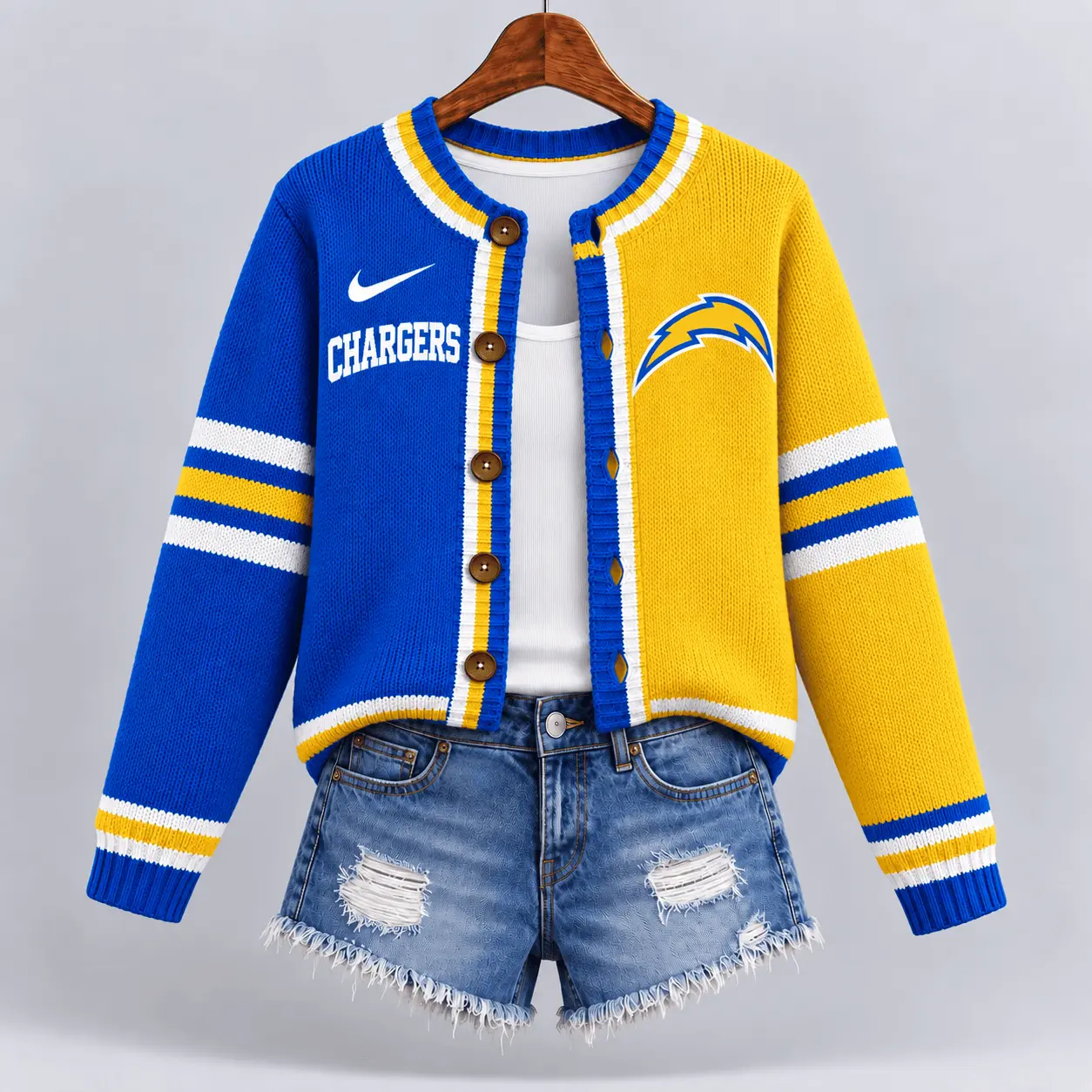 Los Angeles Chargers | Premium NFL Game Ready Cardigan NY - Image 2